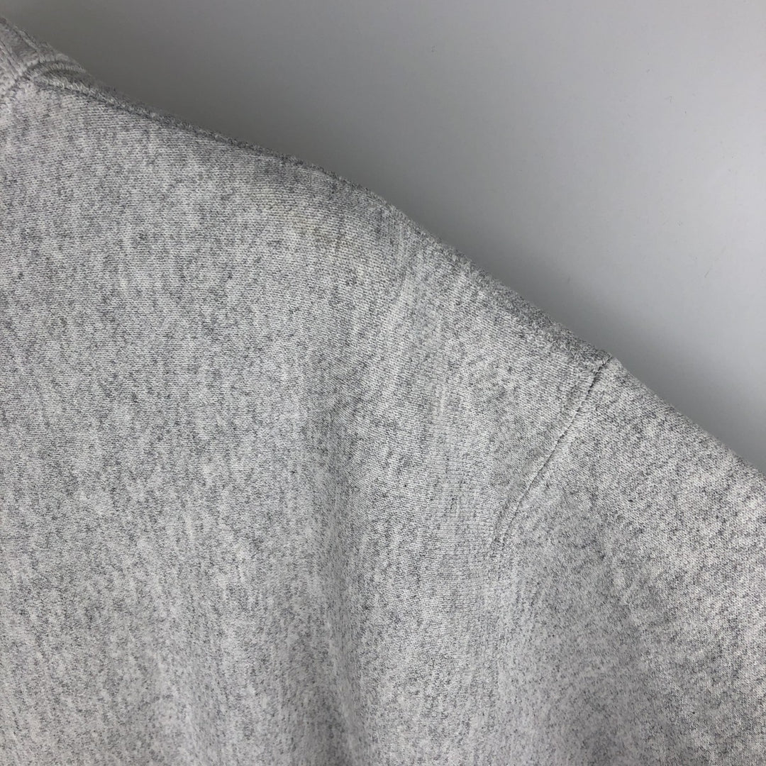 Vintage 90'S Lee Crossgrain Mock Neck Blank Sweatshirt, Made in USA, Men's Size L cotton gray type Vintage Second Hand