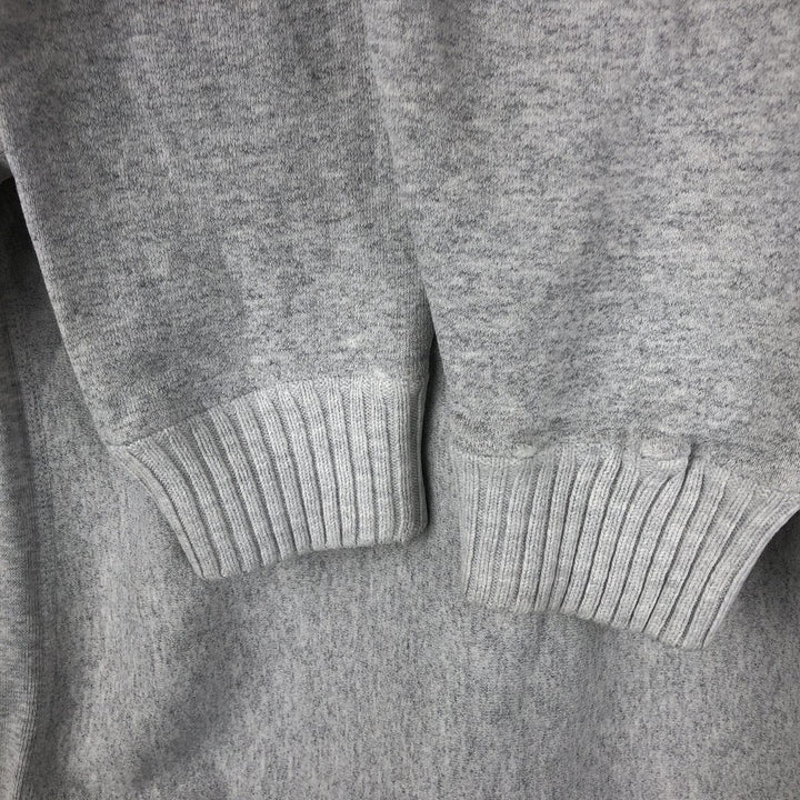 Vintage 90'S Lee Crossgrain Mock Neck Blank Sweatshirt, Made in USA, Men's Size L cotton gray type Vintage Second Hand