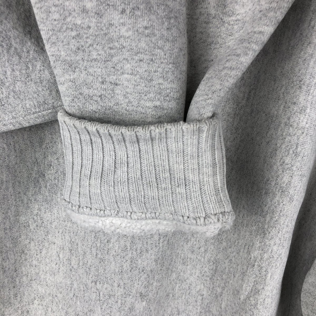 Vintage 90'S Lee Crossgrain Mock Neck Blank Sweatshirt, Made in USA, Men's Size L cotton gray type Vintage Second Hand