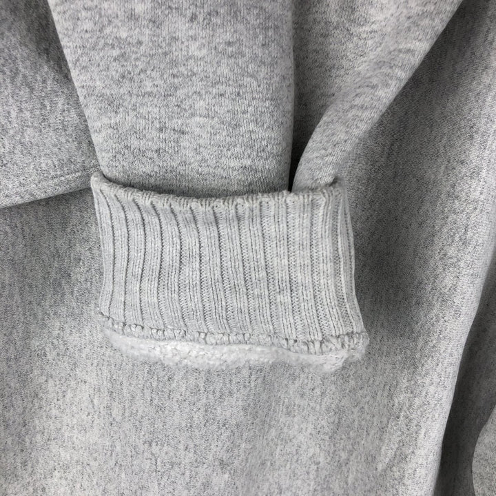 Vintage 90'S Lee Crossgrain Mock Neck Blank Sweatshirt, Made in USA, Men's Size L cotton gray type Vintage Second Hand