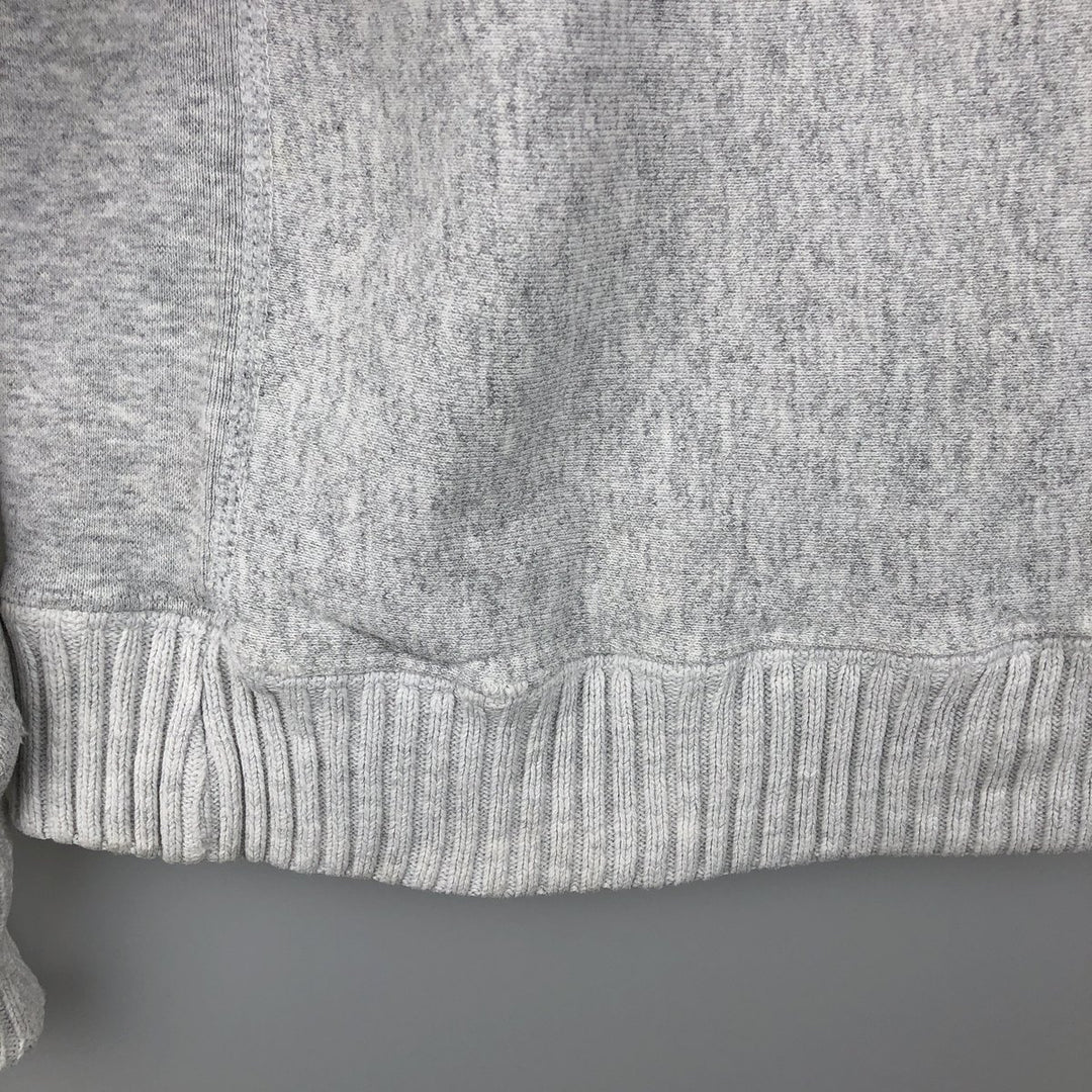 Vintage 90'S Lee Crossgrain Mock Neck Blank Sweatshirt, Made in USA, Men's Size L cotton gray type Vintage Second Hand