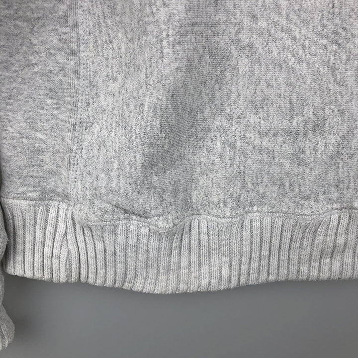 Vintage 90'S Lee Crossgrain Mock Neck Blank Sweatshirt, Made in USA, Men's Size L cotton gray type Vintage Second Hand