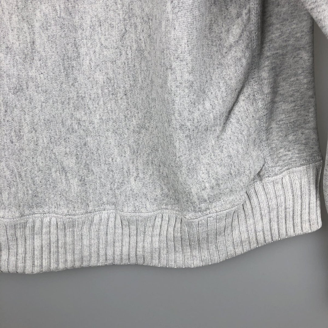 Vintage 90'S Lee Crossgrain Mock Neck Blank Sweatshirt, Made in USA, Men's Size L cotton gray type Vintage Second Hand