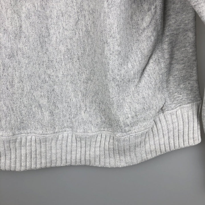 Vintage 90'S Lee Crossgrain Mock Neck Blank Sweatshirt, Made in USA, Men's Size L cotton gray type Vintage Second Hand
