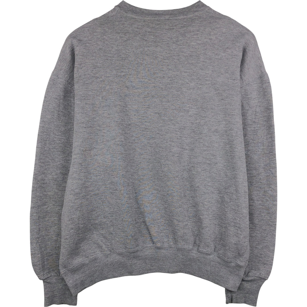 90'S Russell plain blank sweatshirt, sweatshirt, made in USA, men's XL size, vintage polyester gray type Vintage Second Hand