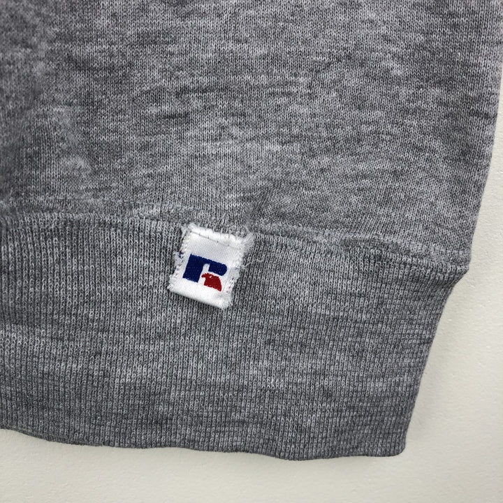 90'S Russell plain blank sweatshirt, sweatshirt, made in USA, men's XL size, vintage polyester gray type Vintage Second Hand