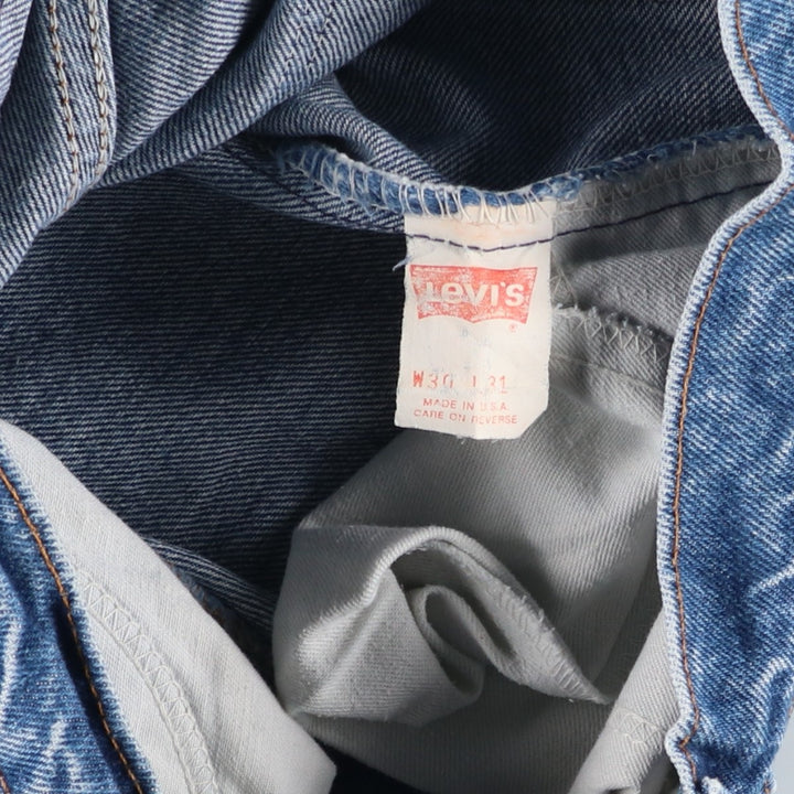 Levi's 20505-0217 Orange Tab Tapered Denim Pants, Made in USA, Men's, Size W29, Vintage cotton blue type Vintage Second Hand
