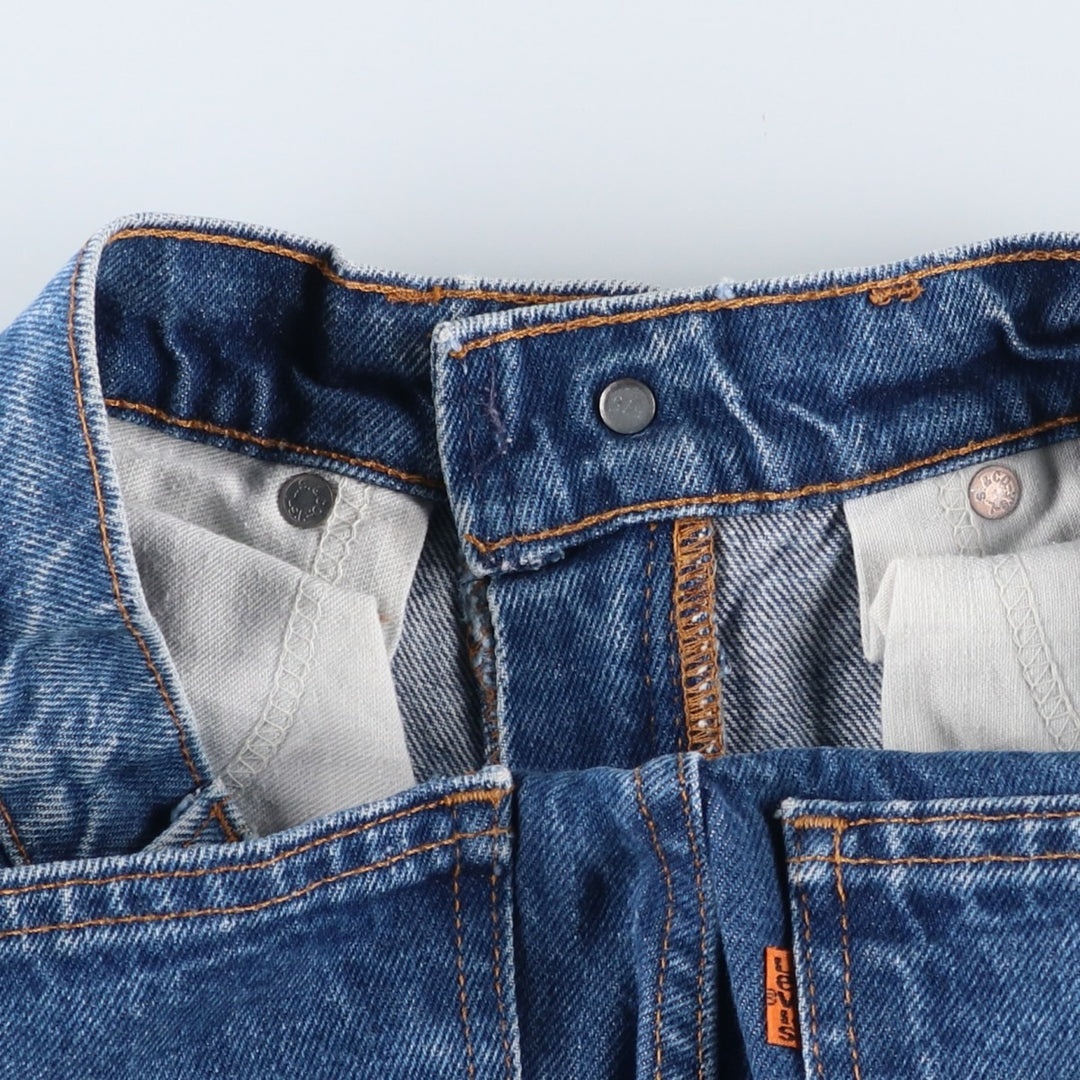 Levi's 20505-0217 Orange Tab Tapered Denim Pants, Made in USA, Men's, Size W29, Vintage cotton blue type Vintage Second Hand