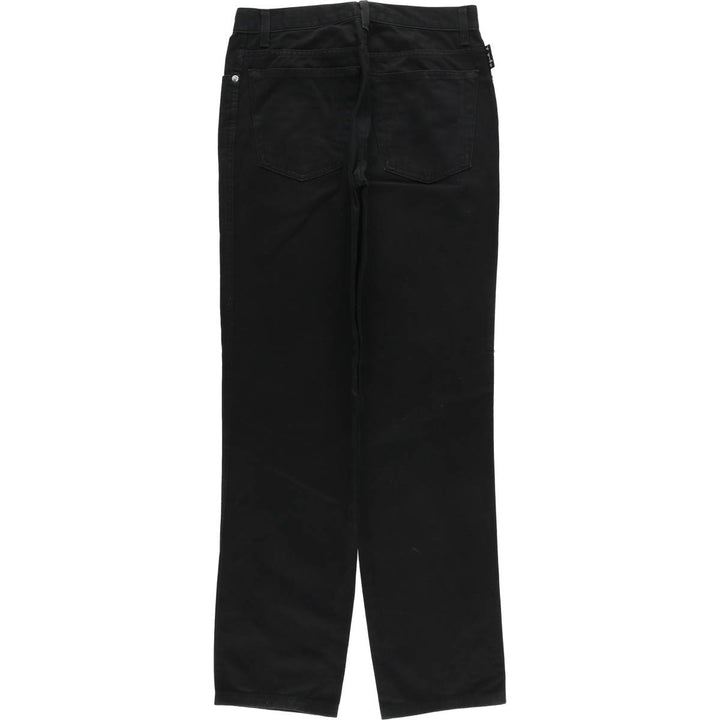 Agnes b. black denim tapered denim pants, made in France, women's size L (w28). cotton black type Vintage Second Hand