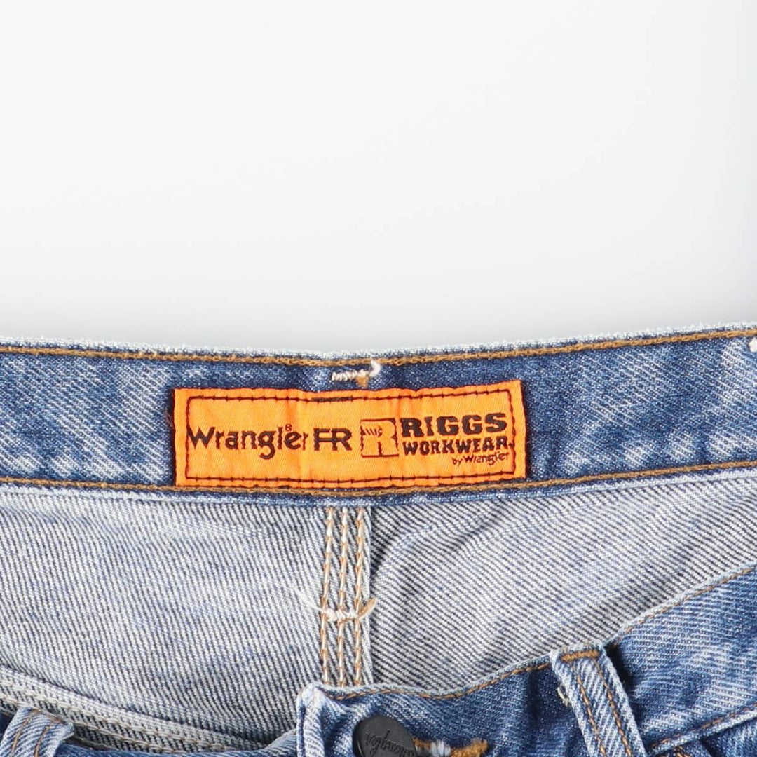 Wrangler RIGGS WORKWEAR Denim Painter Pants Men's W34 equivalent cotton blue type Vintage Second Hand