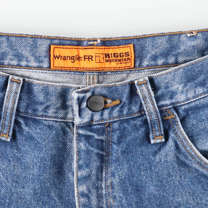 Wrangler RIGGS WORKWEAR Denim Painter Pants Men's W34 equivalent cotton blue type Vintage Second Hand