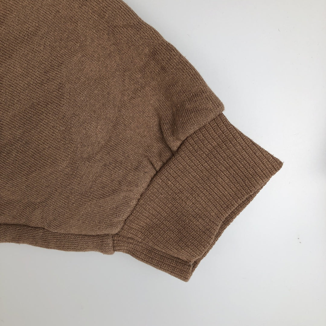 Vintage 90'S Lee Heavyweight Blank Sweatshirt, Made in USA, Men's Size XL cotton brown type Vintage Second Hand