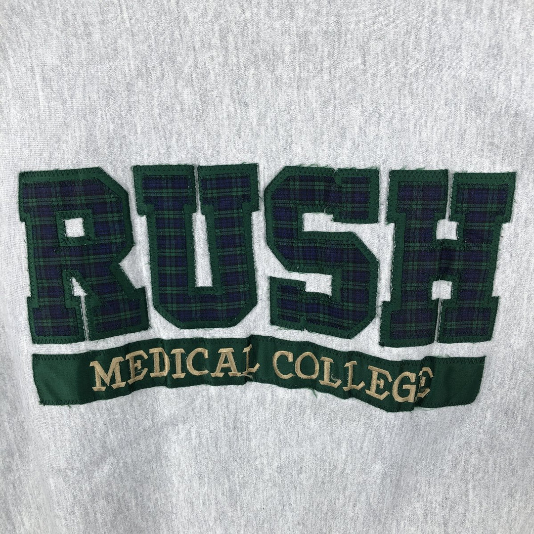 Vintage 90'S Rugged Sweats college sweatshirt, made in the USA, men's size XL cotton gray type Vintage Second Hand