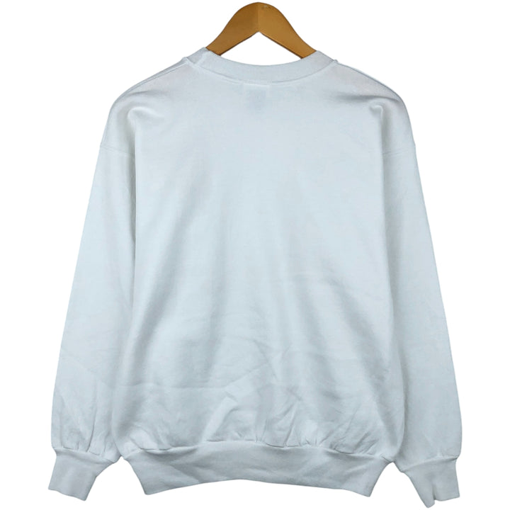 Vintage 90s-00'S Hanes COMFORTBLEND plain blank sweatshirt, made in the USA, size M, men's. cotton white type Vintage Second Hand