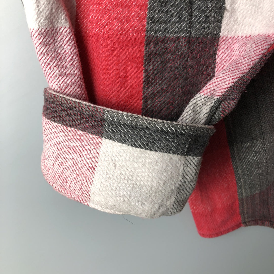 Vintage 90'S Dakota long-sleeved flannel check shirt, size L, men's cotton red type Vintage Second Hand