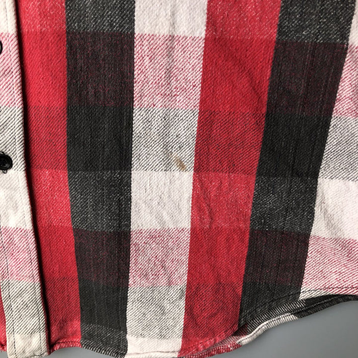 Vintage 90'S Dakota long-sleeved flannel check shirt, size L, men's cotton red type Vintage Second Hand