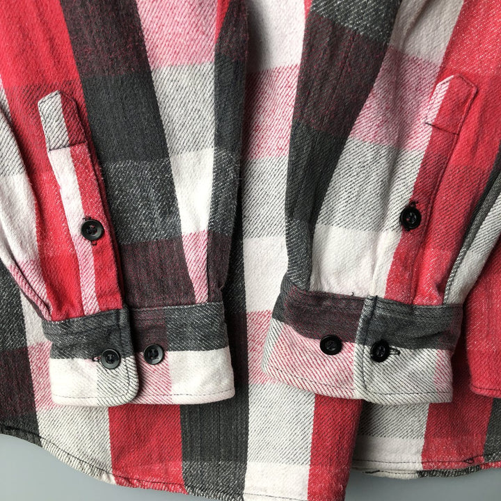 Vintage 90'S Dakota long-sleeved flannel check shirt, size L, men's cotton red type Vintage Second Hand