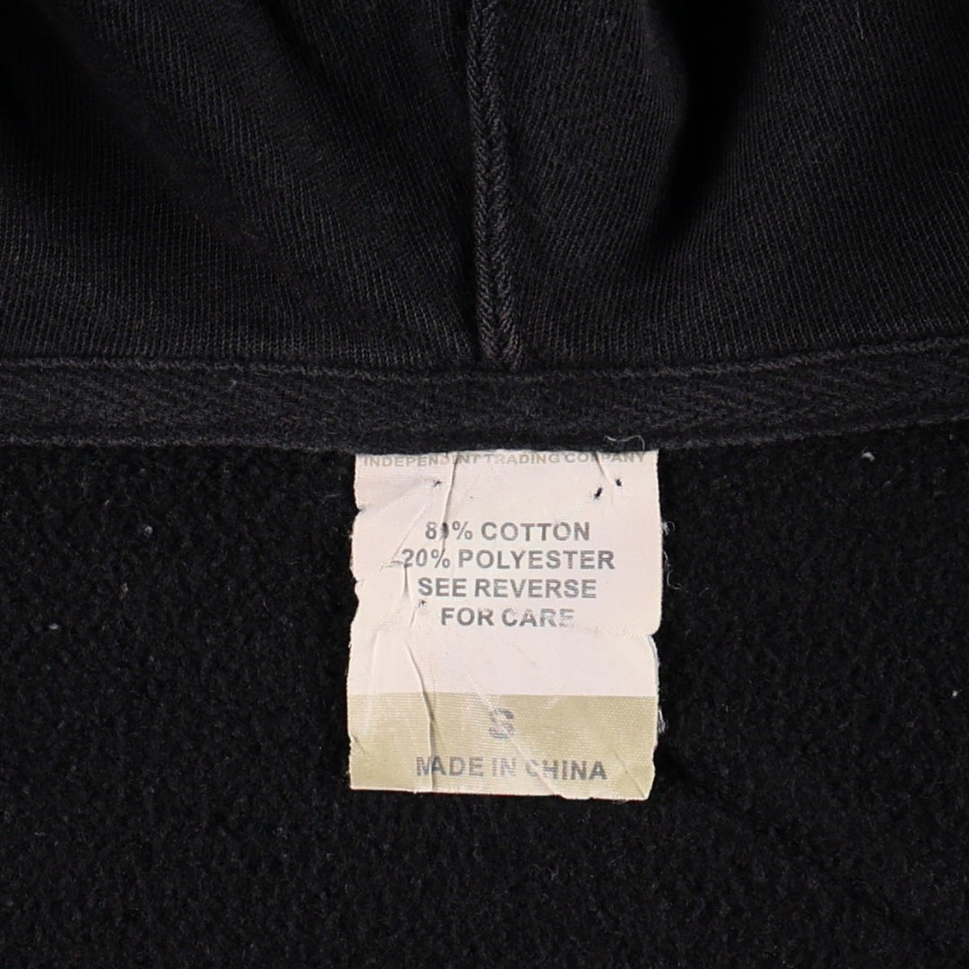 SLAYER Large Print Band Sweat Full-Zip Hoodie (Women's Size S) cotton black type Vintage Second Hand