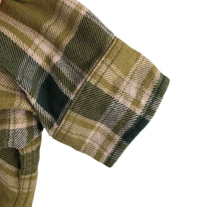 Duluth Trading Co. Long Sleeve Flannel Check Shirt, Men's Size L cotton Green type dark green Vintage Second Hand