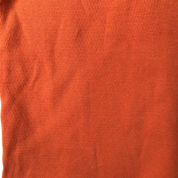 Harley-Davidson Eagle Pattern Thermal Long Sleeve T-Shirt, Honeycomb, Made in USA, Men's Size XL cotton orange type Vintage Second Hand