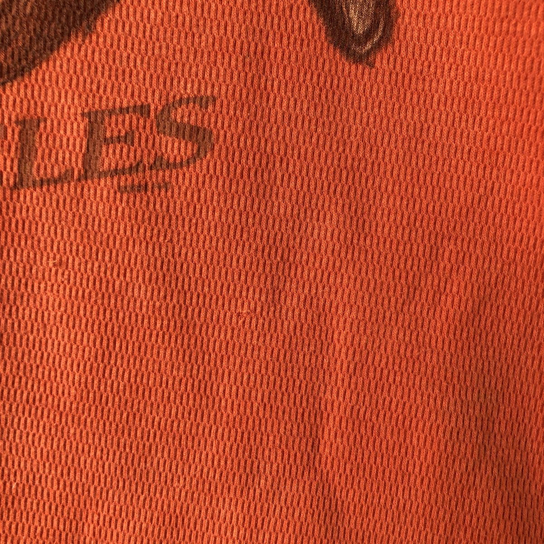 Harley-Davidson Eagle Pattern Thermal Long Sleeve T-Shirt, Honeycomb, Made in USA, Men's Size XL cotton orange type Vintage Second Hand
