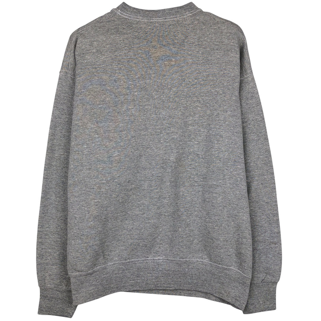 90'S BVD plain blank sweatshirt, sweatshirt, made in USA, men's XL size, vintage cotton gray type Vintage Second Hand