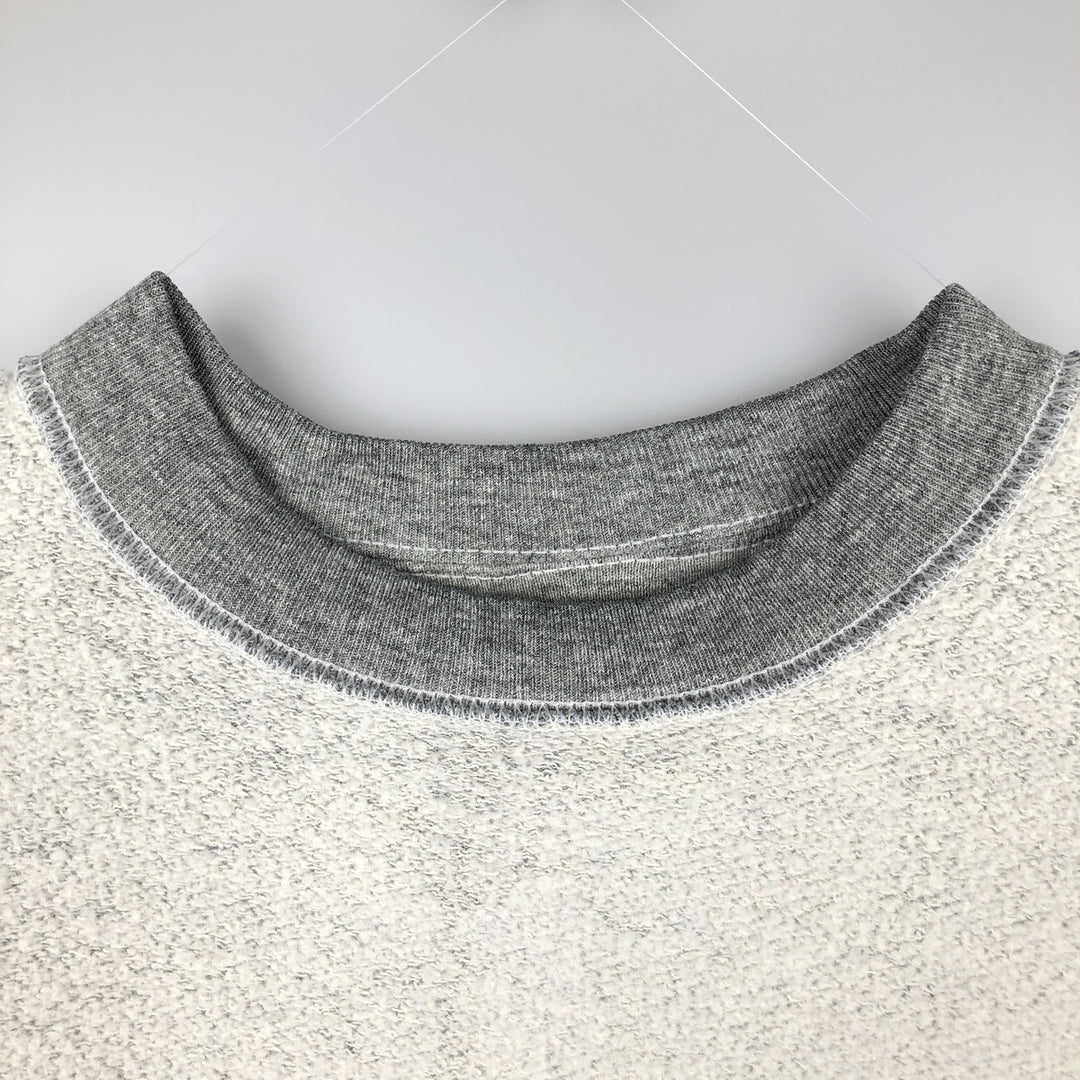 90'S BVD plain blank sweatshirt, sweatshirt, made in USA, men's XL size, vintage cotton gray type Vintage Second Hand
