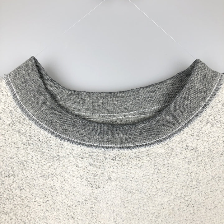 90'S BVD plain blank sweatshirt, sweatshirt, made in USA, men's XL size, vintage cotton gray type Vintage Second Hand