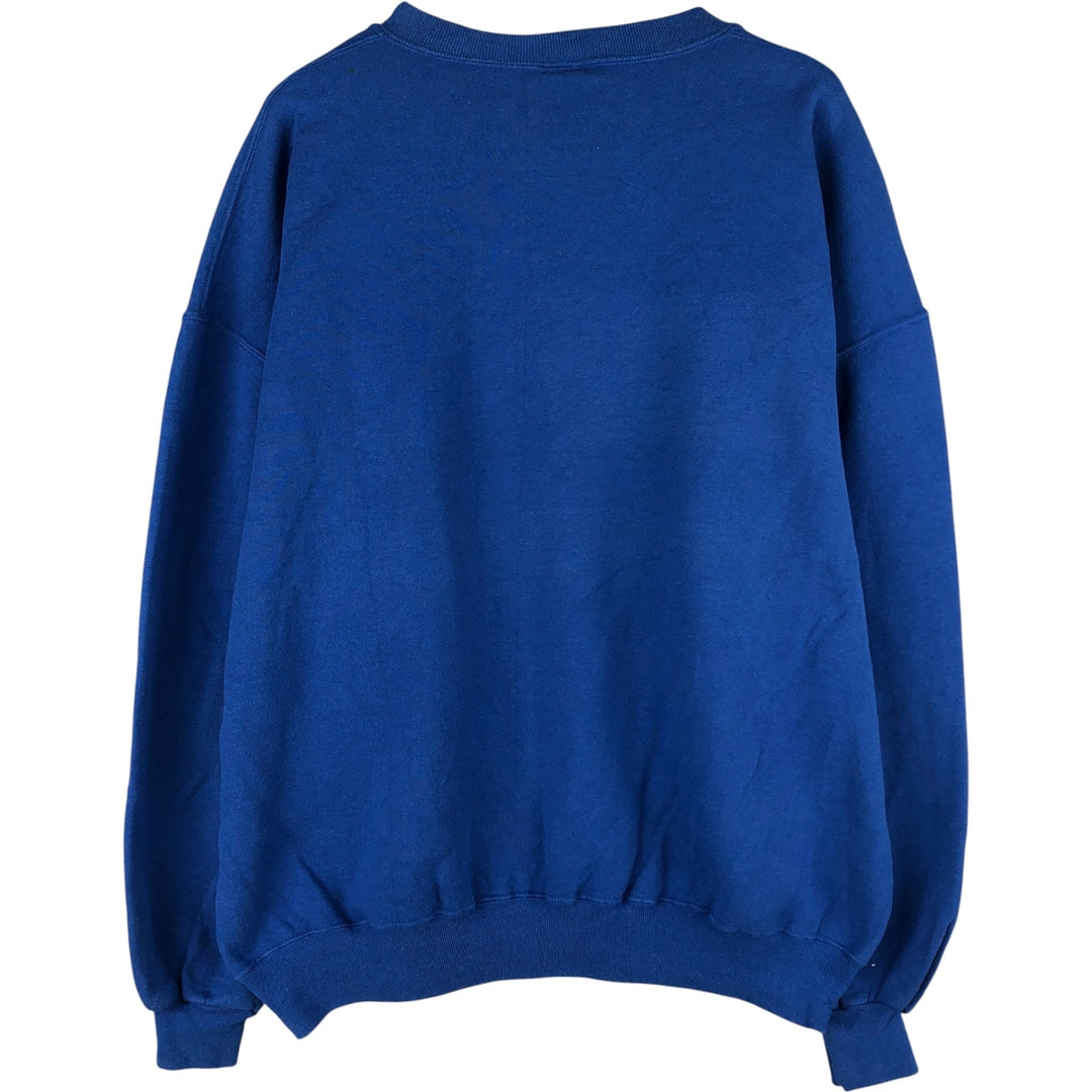 90'S Russell College Sweatshirt, Made in USA, Men's XXL, Vintage cotton blue type Vintage Second Hand