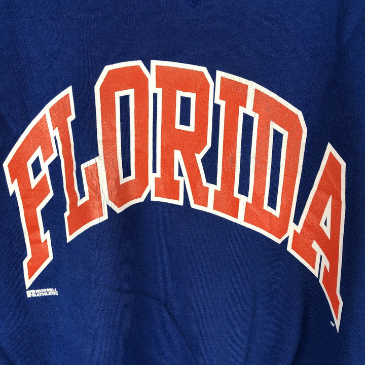 90'S Russell College Sweatshirt, Made in USA, Men's XXL, Vintage cotton blue type Vintage Second Hand