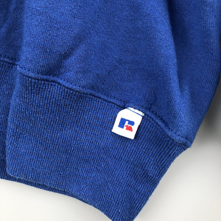 90'S Russell College Sweatshirt, Made in USA, Men's XXL, Vintage cotton blue type Vintage Second Hand