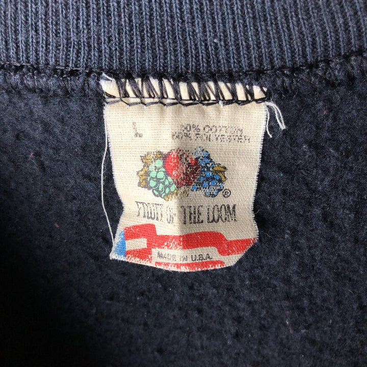 Vintage 1980'S Fruit of the Loom Phantom of the Opera print sweatshirt, made in the USA, size L, men's cotton black type Vintage Second Hand