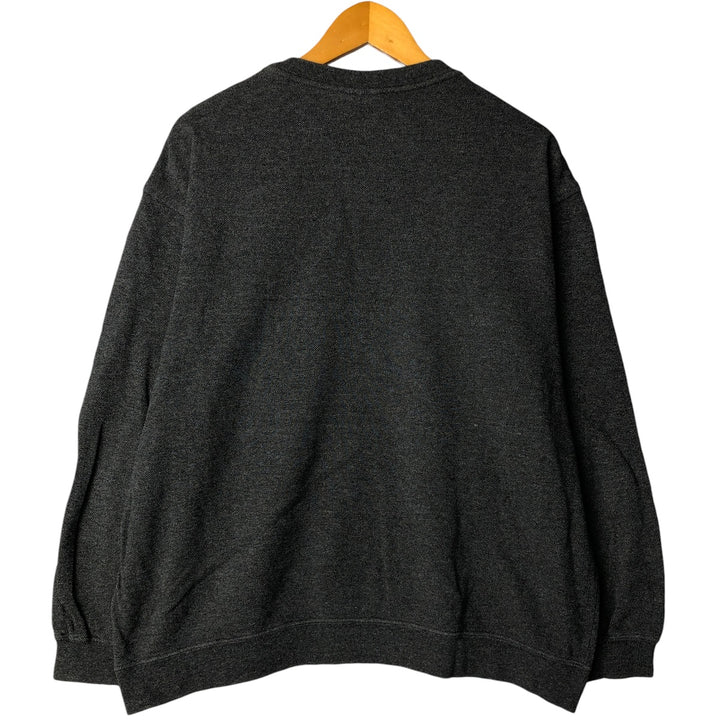 Lacoste Pique One-Point Logo Sweatshirt, Size 6, Men's XL cotton Charcoal Vintage Second Hand