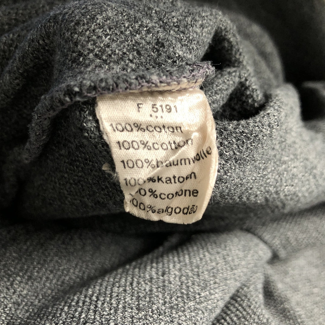 Lacoste Pique One-Point Logo Sweatshirt, Size 6, Men's XL cotton Charcoal Vintage Second Hand