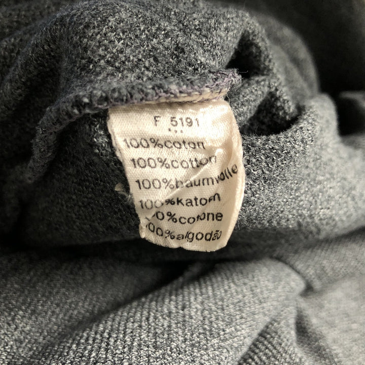 Lacoste Pique One-Point Logo Sweatshirt, Size 6, Men's XL cotton Charcoal Vintage Second Hand