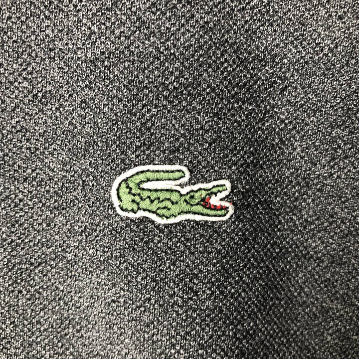 Lacoste Pique One-Point Logo Sweatshirt, Size 6, Men's XL cotton Charcoal Vintage Second Hand