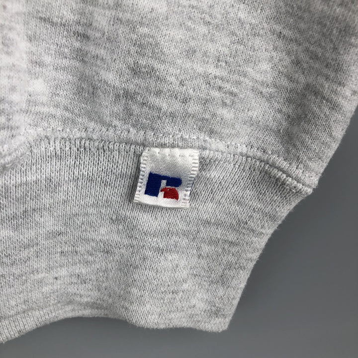 90'S Russell College Sweatshirt, Made in USA, Men's XL, Vintage cotton gray type Vintage Second Hand