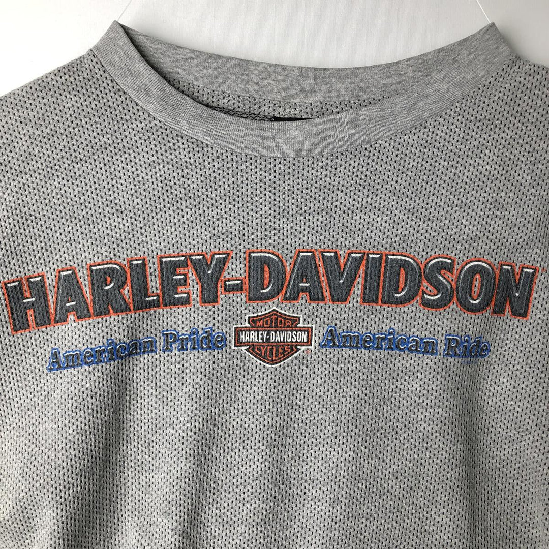 Vintage 1990'S Harley-Davidson Thermallon T-shirt, Honeycomb, Made in USA, Men's Size XL cotton gray type Vintage Second Hand