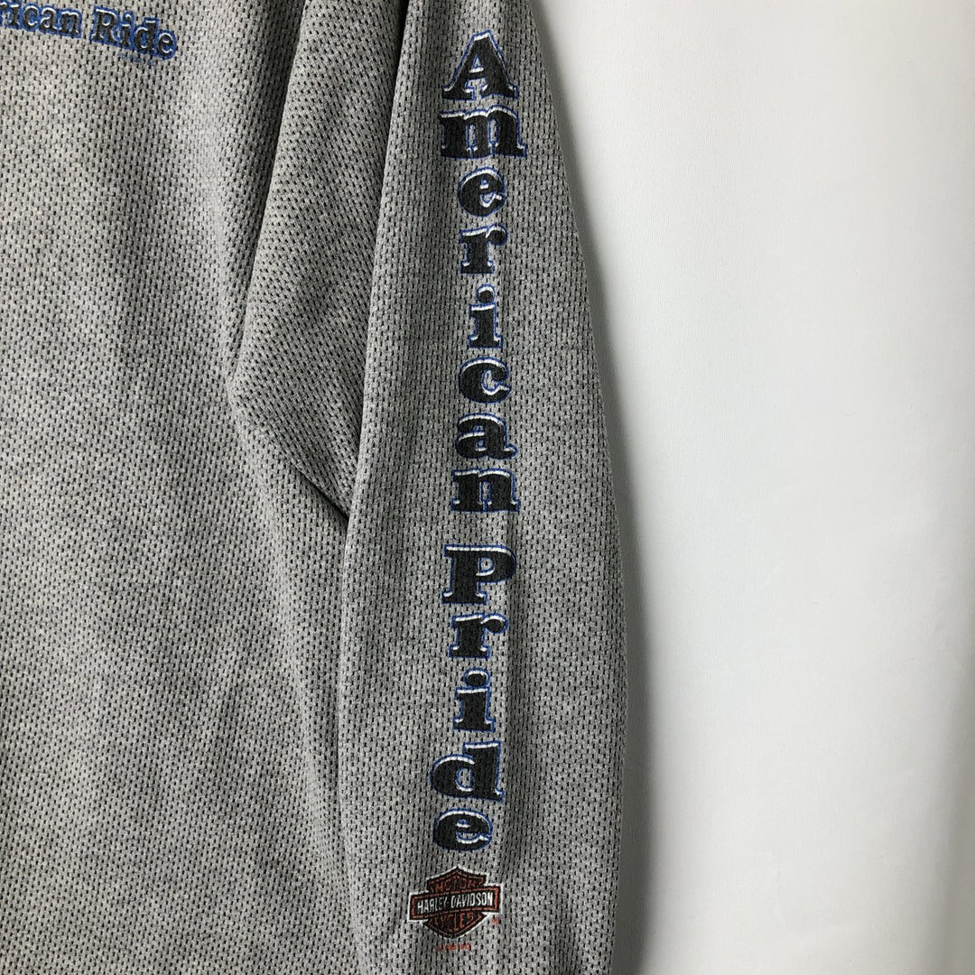 Vintage 1990'S Harley-Davidson Thermallon T-shirt, Honeycomb, Made in USA, Men's Size XL cotton gray type Vintage Second Hand