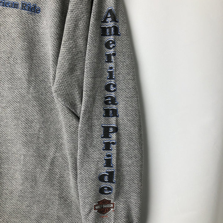 Vintage 1990'S Harley-Davidson Thermallon T-shirt, Honeycomb, Made in USA, Men's Size XL cotton gray type Vintage Second Hand