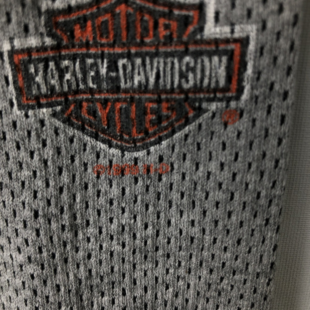 Vintage 1990'S Harley-Davidson Thermallon T-shirt, Honeycomb, Made in USA, Men's Size XL cotton gray type Vintage Second Hand