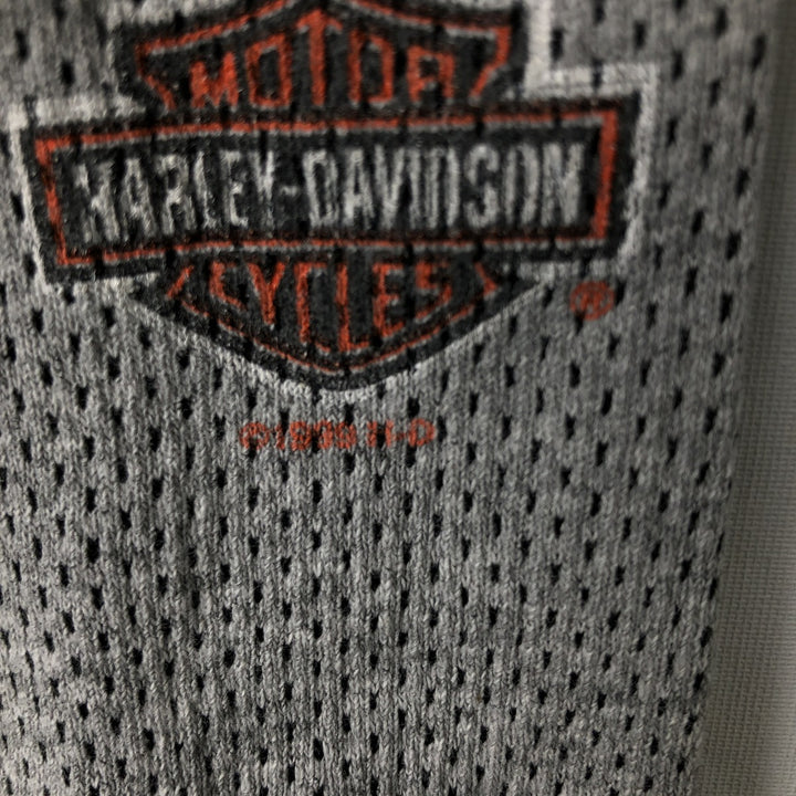 Vintage 1990'S Harley-Davidson Thermallon T-shirt, Honeycomb, Made in USA, Men's Size XL cotton gray type Vintage Second Hand