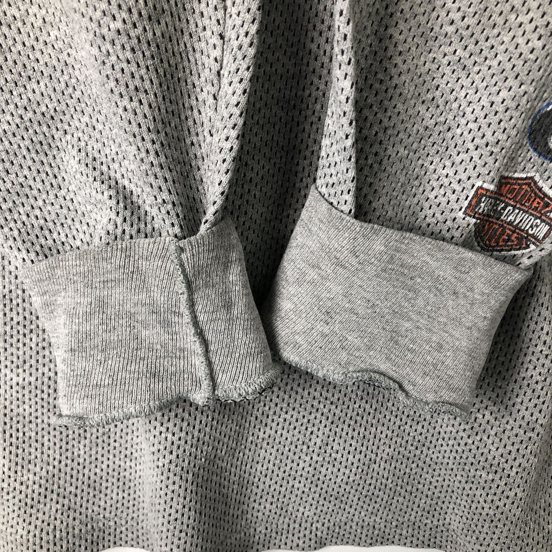 Vintage 1990'S Harley-Davidson Thermallon T-shirt, Honeycomb, Made in USA, Men's Size XL cotton gray type Vintage Second Hand