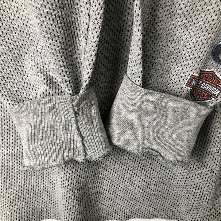 Vintage 1990'S Harley-Davidson Thermallon T-shirt, Honeycomb, Made in USA, Men's Size XL cotton gray type Vintage Second Hand