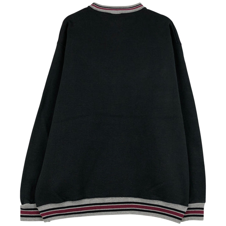 90'S Wilson One-Point Logo Sweatshirt, Made in USA, Men's Size L, Vintage cotton black type Vintage Second Hand