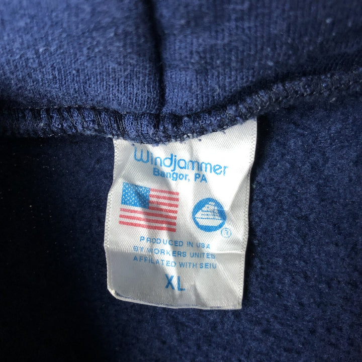 Vintage WINDJAMMER pullover sweatshirt, made in the USA, men's size XL cotton navy blue type Vintage Second Hand