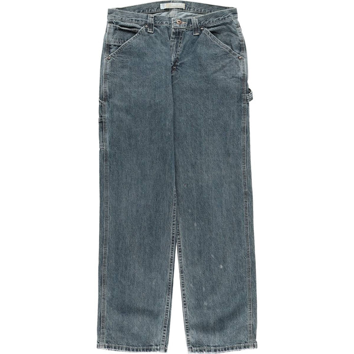 Lee Carpenter Denim Painter Pants, Men's, Size W33 cotton navy blue type Vintage Second Hand