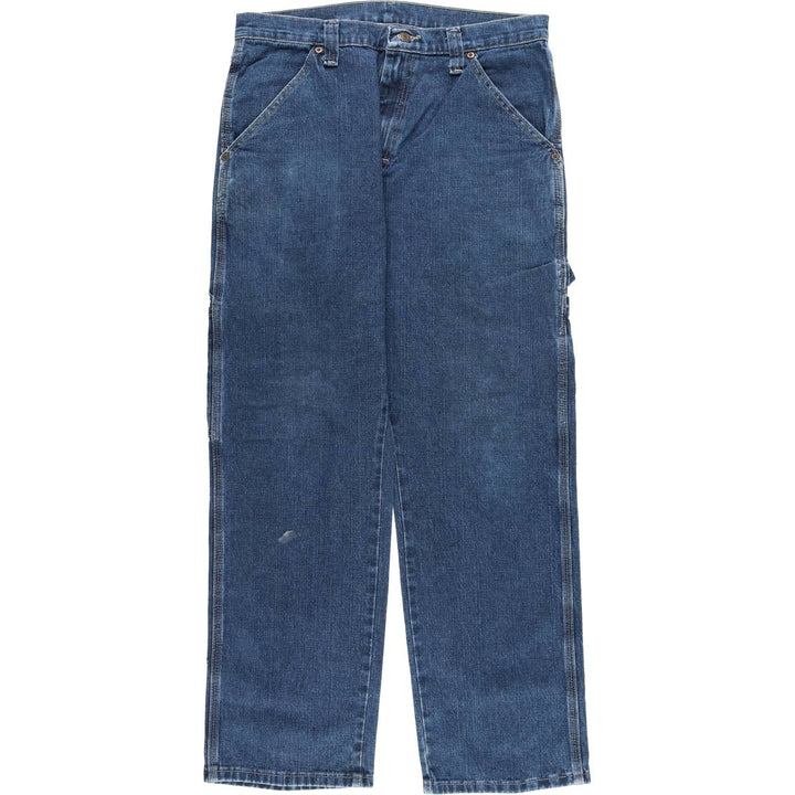 Wrangler Men's Denim Painter Pants, Made in Nicaragua, Size W33 cotton blue type Vintage Second Hand