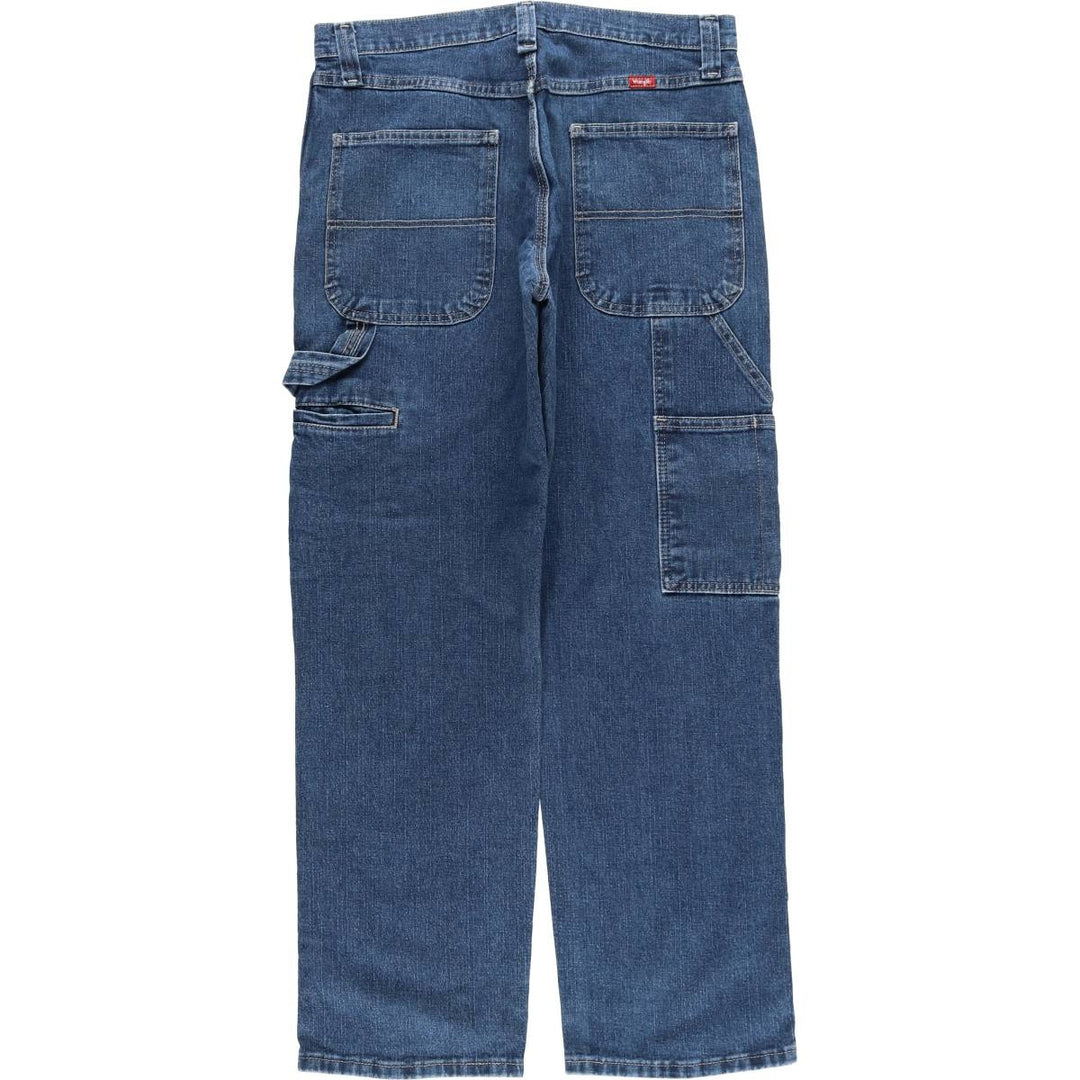 Wrangler Men's Denim Painter Pants, Made in Nicaragua, Size W33 cotton blue type Vintage Second Hand