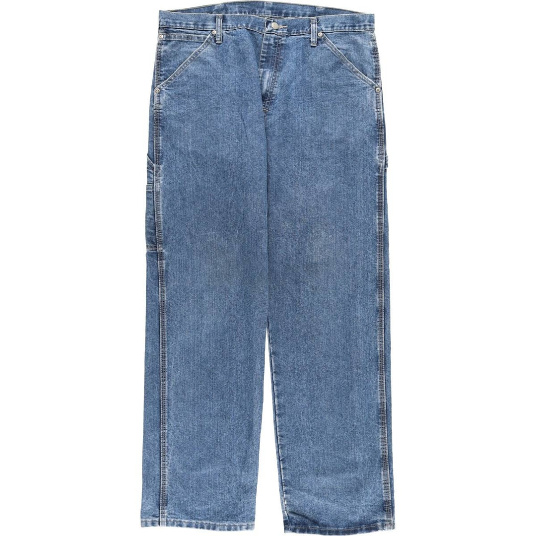 00'S Wrangler CARPENTER denim painter pants for men, W35 equivalent cotton blue type Vintage Second Hand